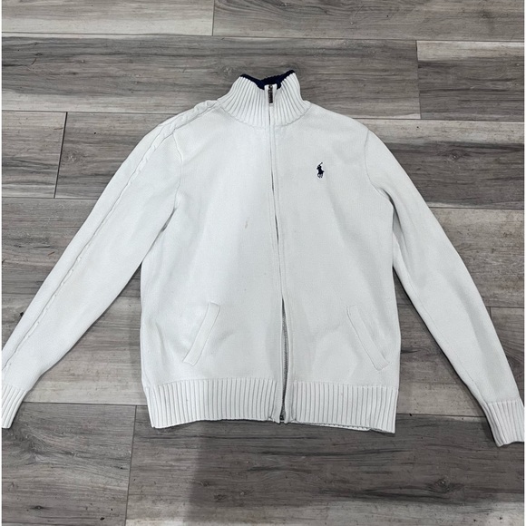 Ralph Lauren Sport quarter zip size Xl blue and white like new - Picture 1 of 4